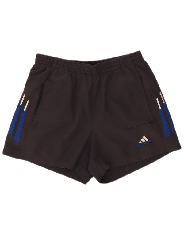 Shorts esportivos masculinos Adidas médio preto poliéster