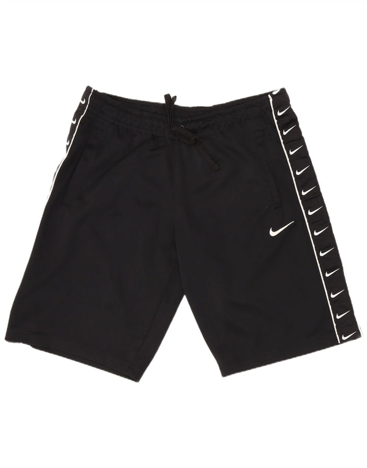 Shorts esportivos gráficos masculinos Nike grande poliéster preto