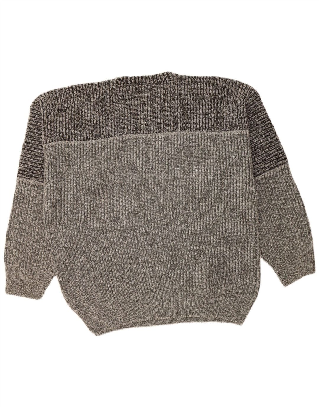 Suéter masculino FIUME com gola redonda 2XL cinza colorblock acrílico