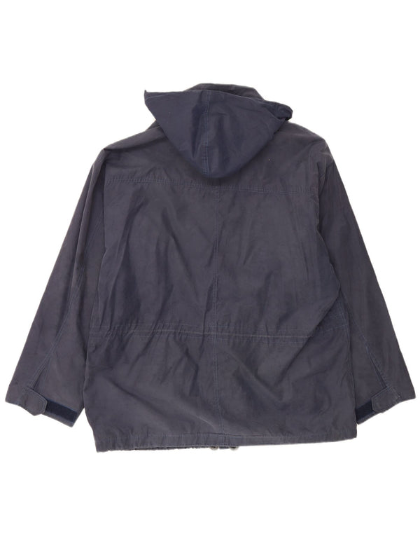 Jaqueta corta-vento masculina Bailo com capuz IT 56 3XL azul marinho