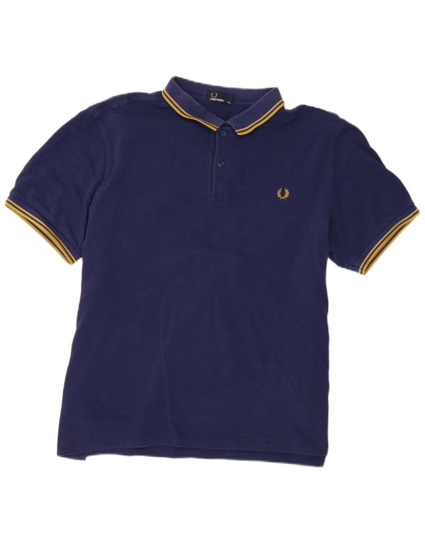 Camisa polo masculina Fred Perry 2XL algodão azul marinho