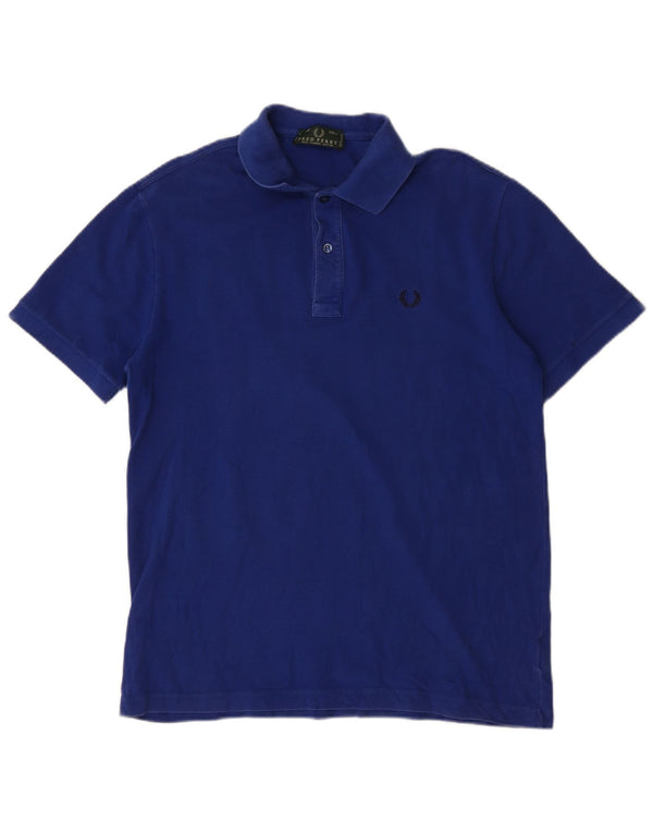 Camisa polo masculina Fred Perry médio algodão azul marinho