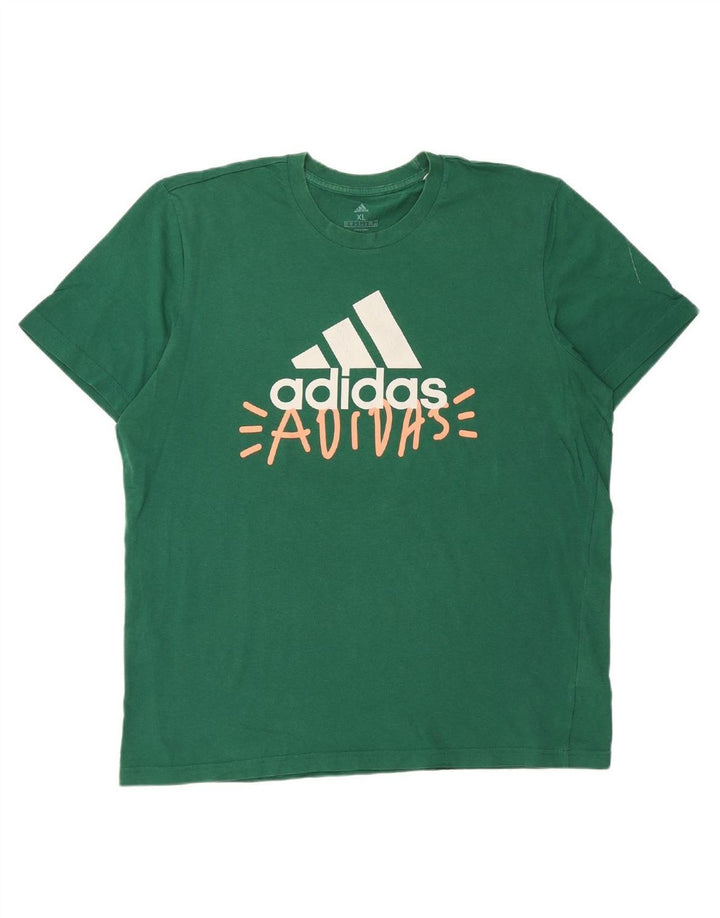Camiseta Adidas Masculina Graphic Top XL Verde Algodão