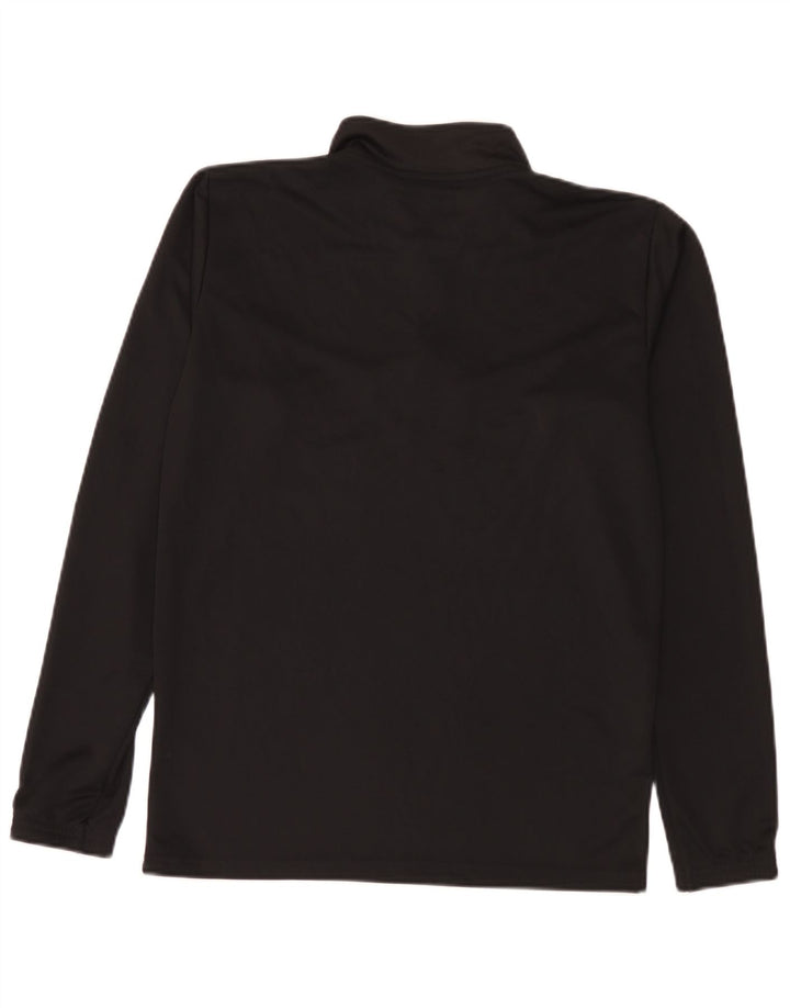 Puma Mens Lombardia Uno Graphic Zip Neck Pulôver Treino Top Pequeno Preto