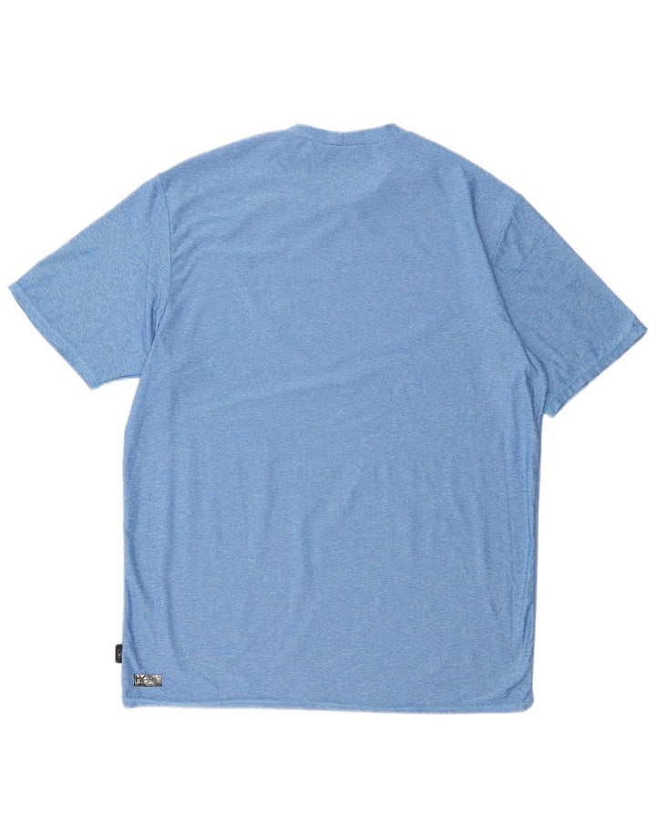Camiseta masculina O'Neill Slim Fit grande poliéster manchado azul