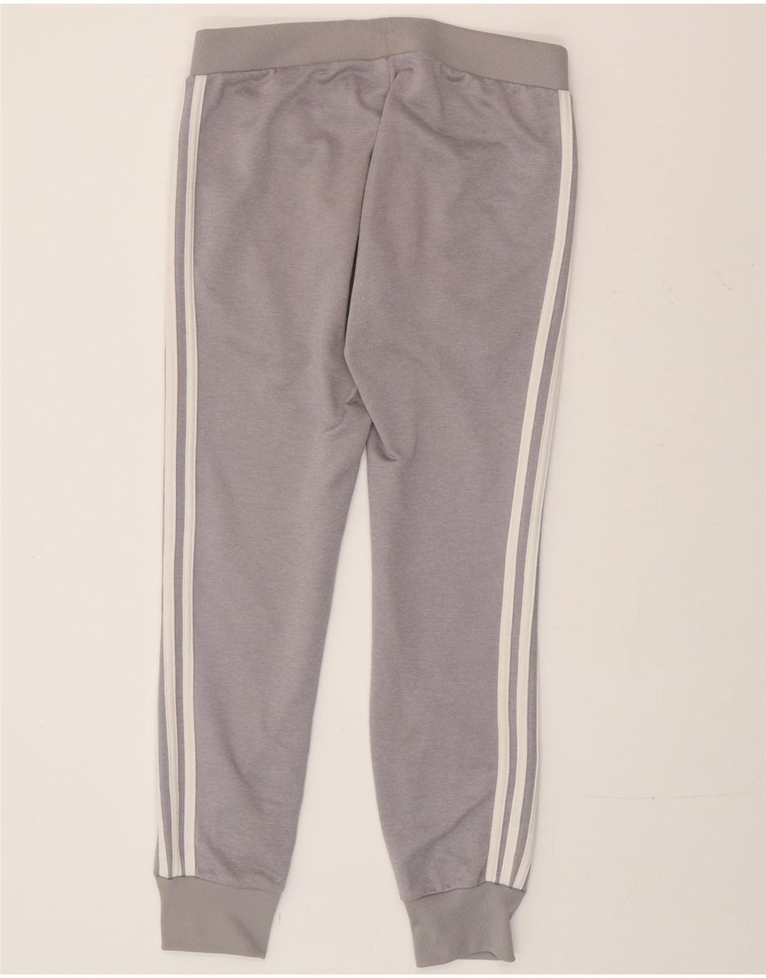 Calça de treino feminina Adidas Joggers UK 14 grande cinza poliéster