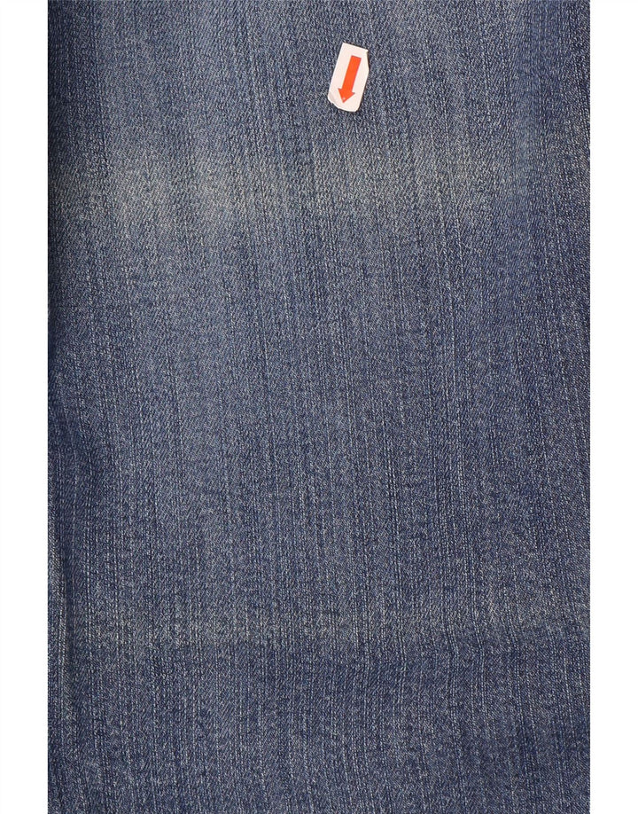 Calça jeans feminina Esprit Bootcut UK 10 pequena W28 L30 azul algodão