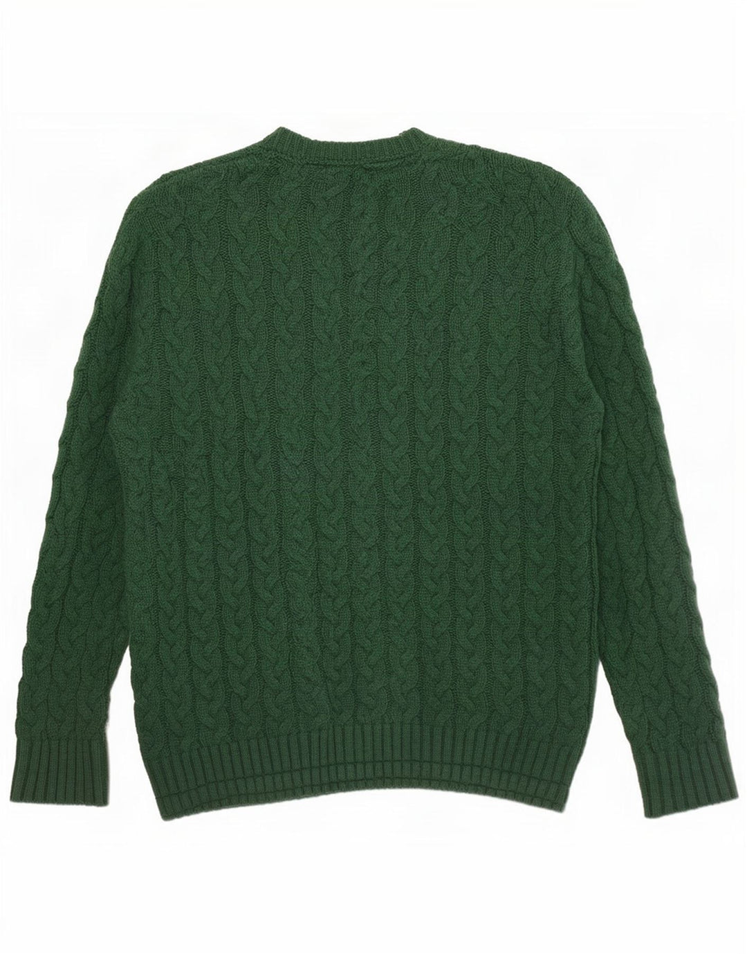 Suéter masculino Tommy Hilfiger Regular Fit com gola redonda, verde médio