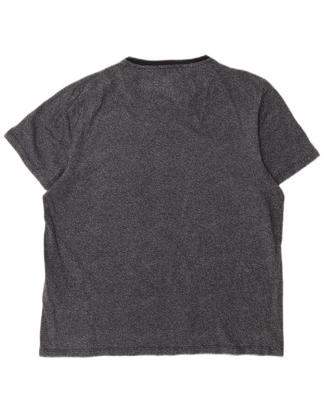 Camiseta masculina Ted Baker tamanho superior 4 grande algodão manchado azul marinho