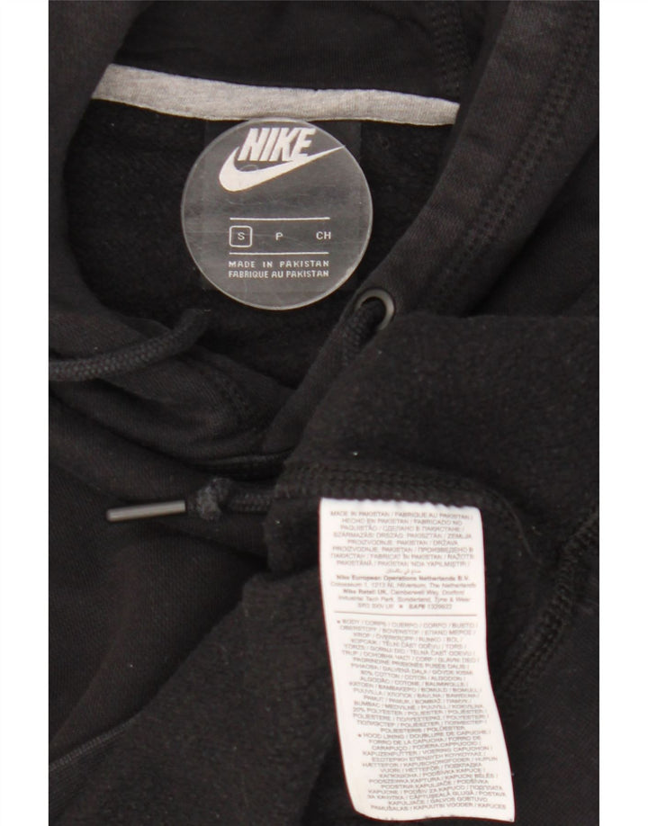 Nike Mens Hoodie Jumper Pequeno Algodão Preto