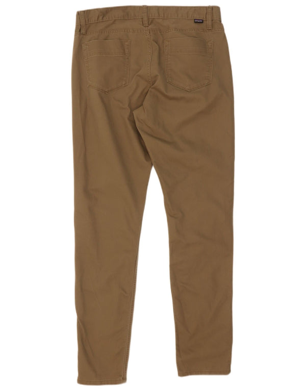 Calça feminina casual Patagonia US 12 grande W34 L32 bege