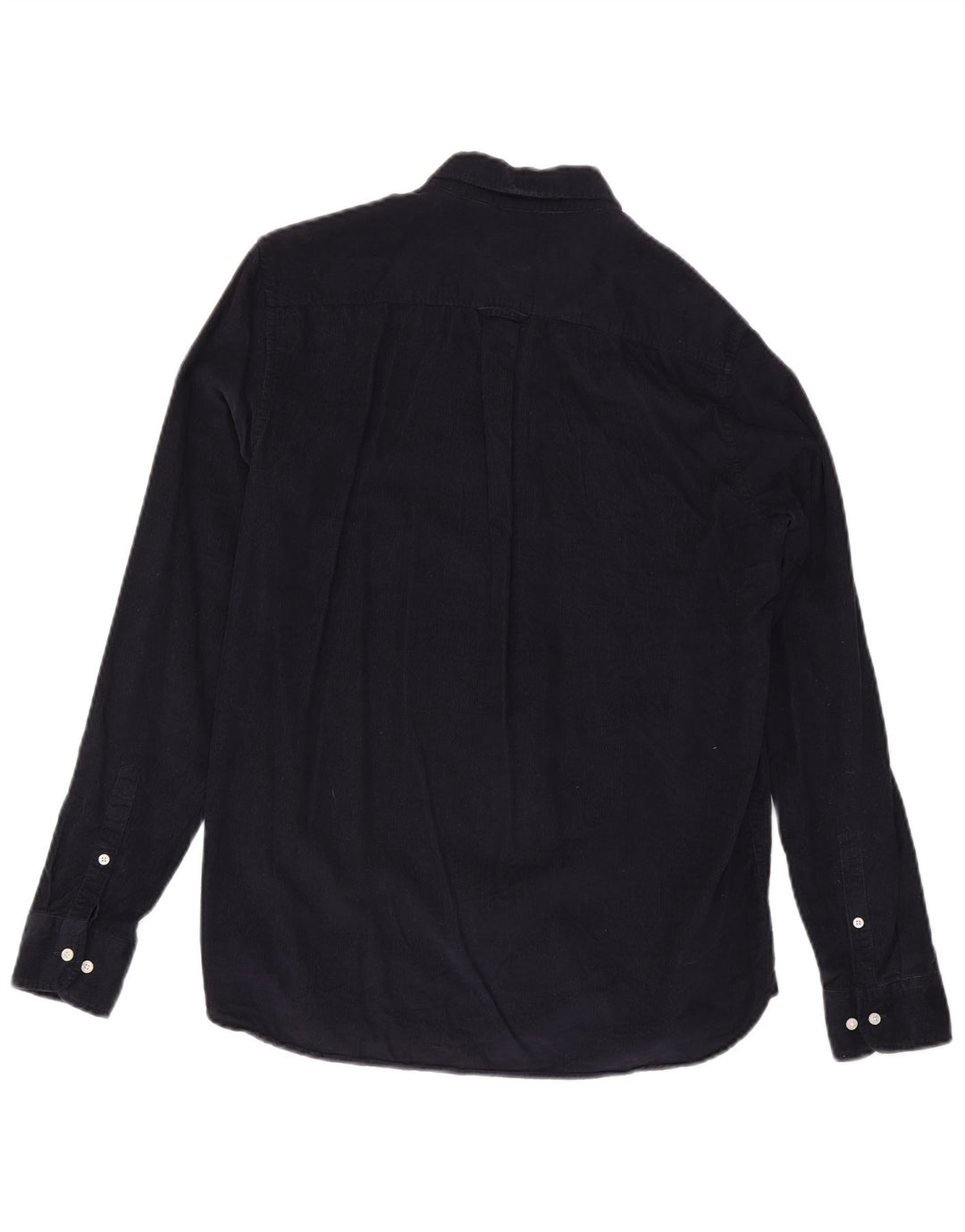 Camisa masculina Superdry de veludo cotelê grande algodão azul marinho
