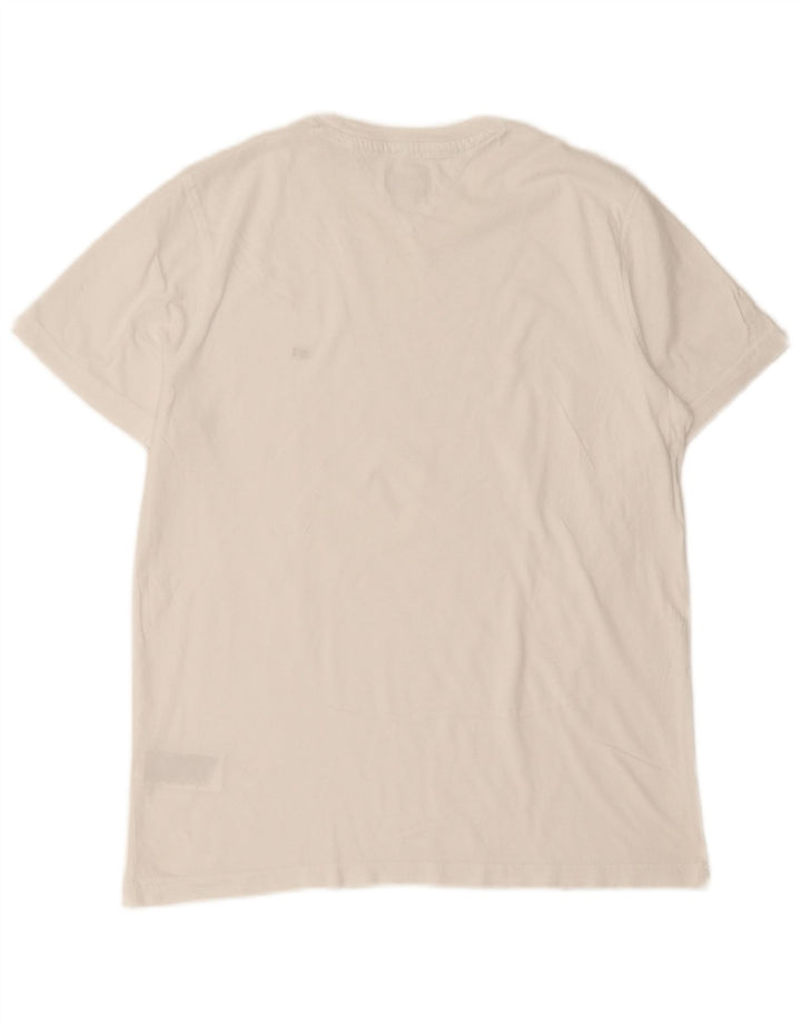 Camiseta masculina TOMMY HILFIGER grande algodão branco