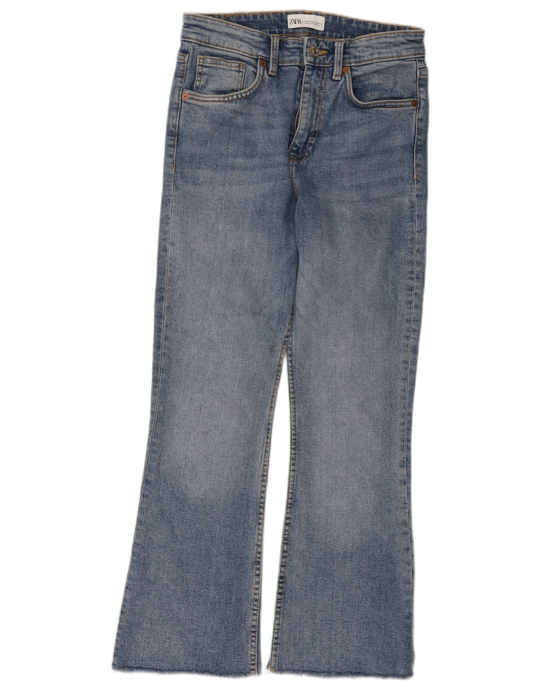 Zara Jeans Bootcut Feminino EU 38 Pequeno W28 L26 Azul