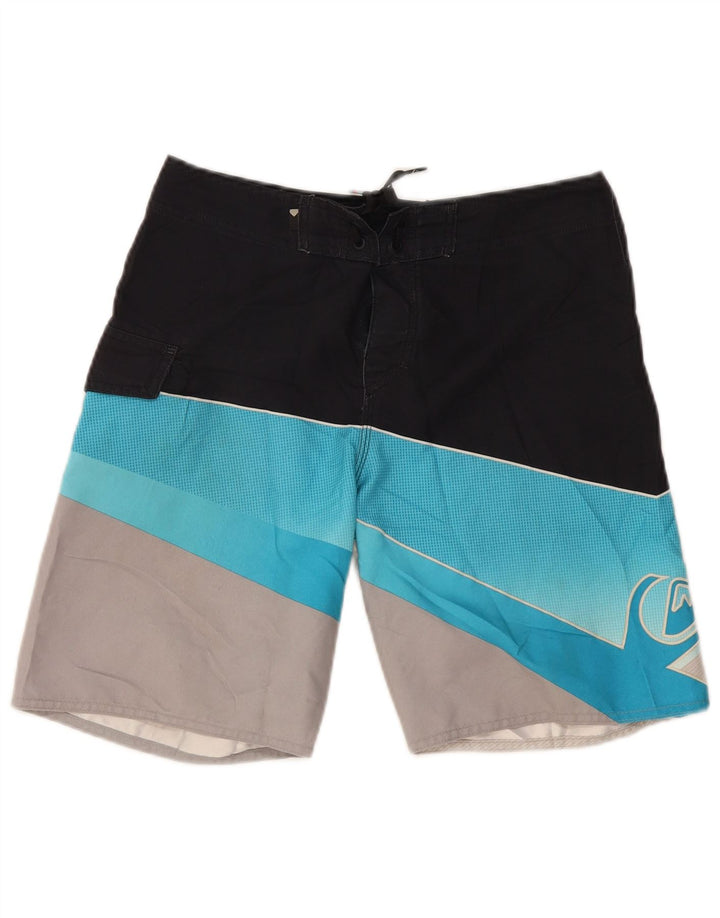 Shorts de natação masculino QUIKSILVER médio bloco colorido multicolorido