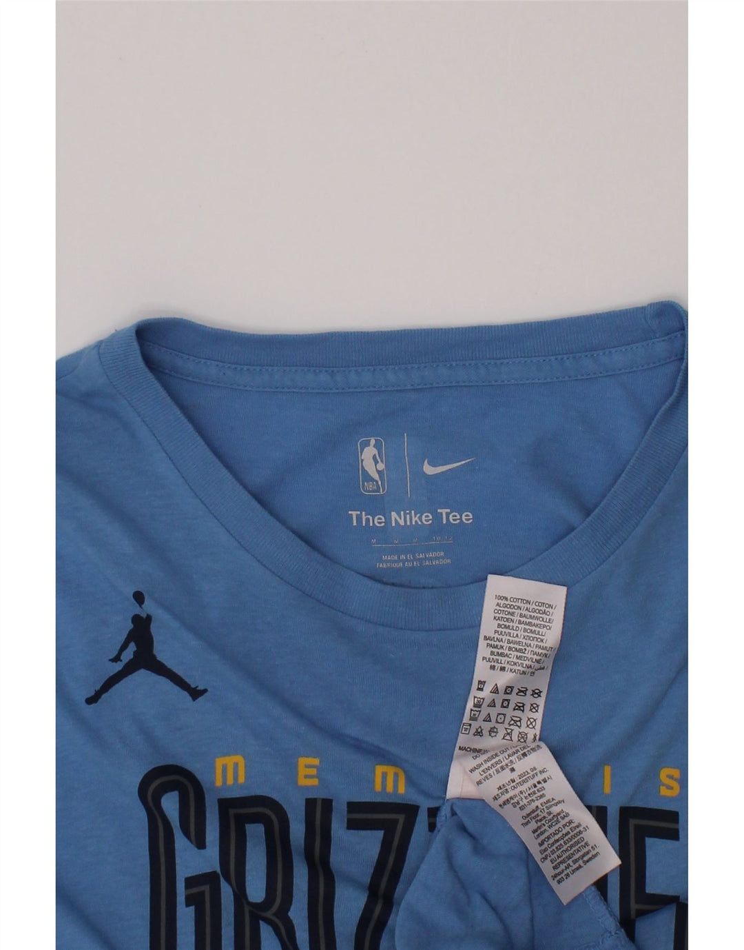 Camiseta NIKE Boys Memphis Grizzlies Graphic Top 10-11 Anos Médio Azul