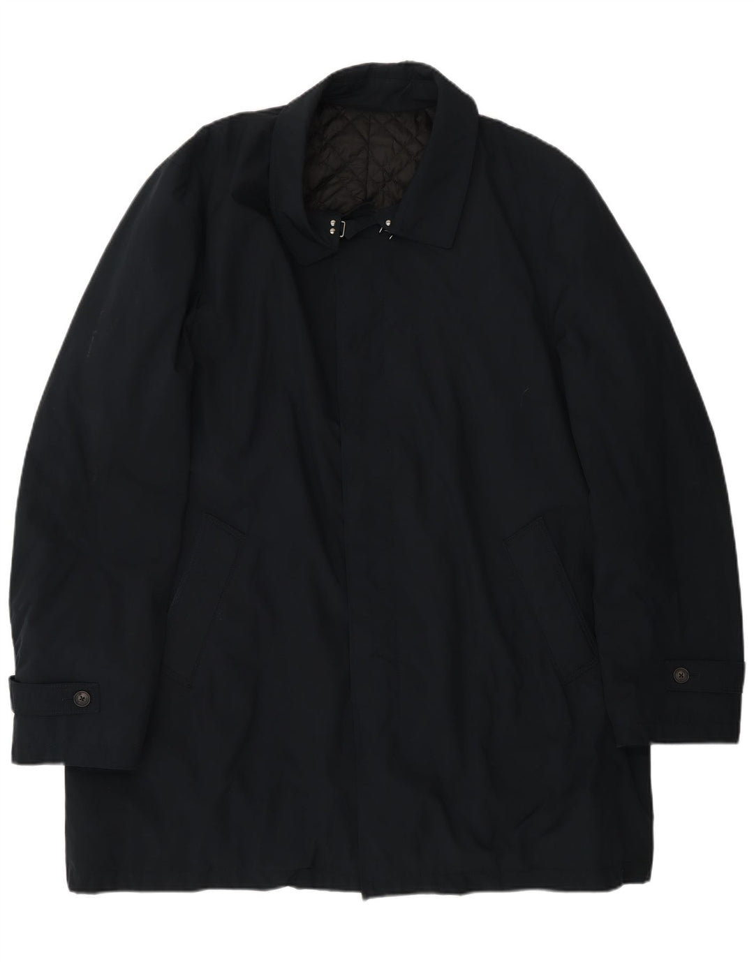 Capa de chuva masculina Borsalino IT 56 3XL azul marinho poliéster clássico