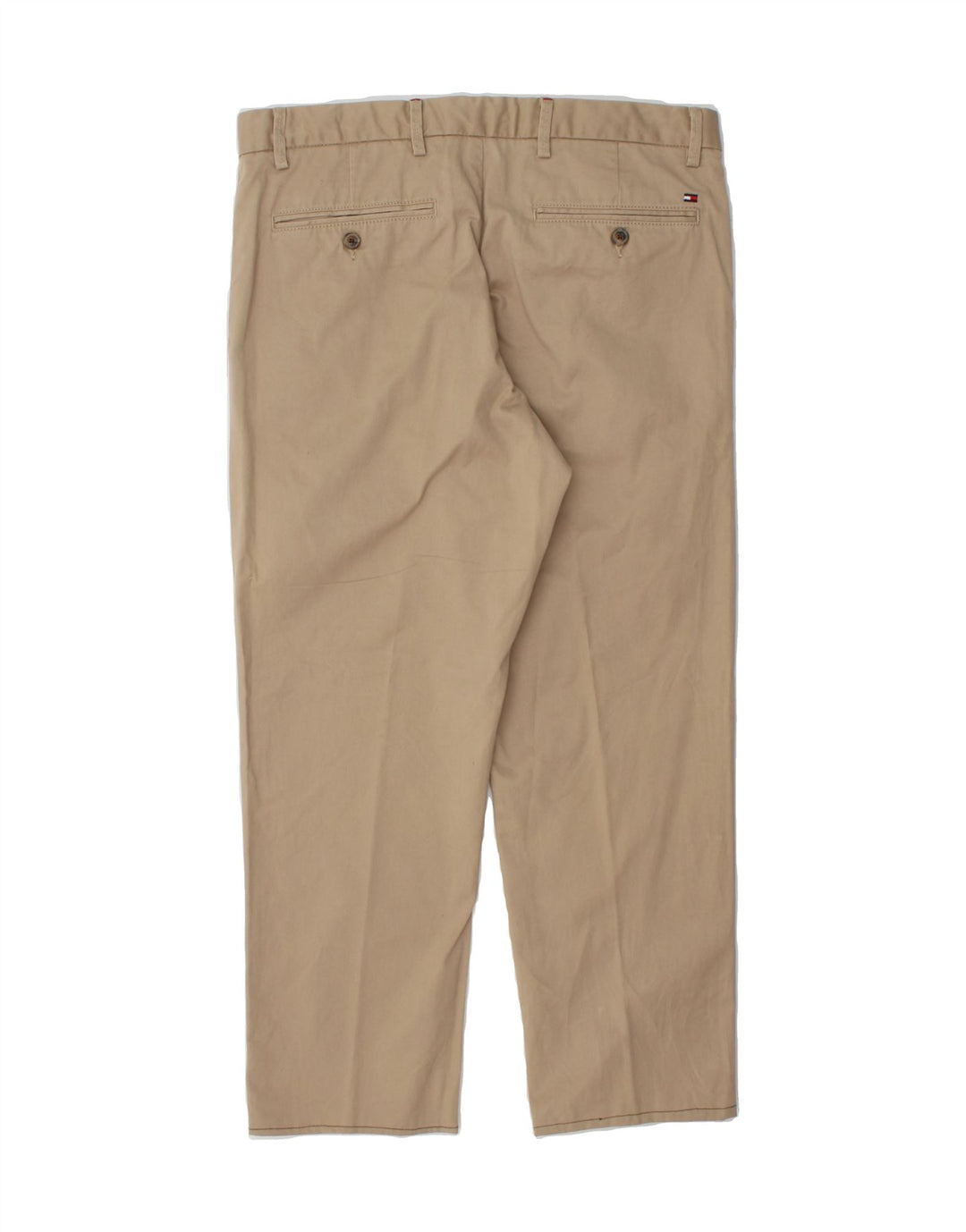 TOMMY HILFIGER Mens Straight Chino Trousers W34 L26 Beige Cotton Vintage Tommy Hilfiger and Second-Hand Tommy Hilfiger from Messina Hembry 