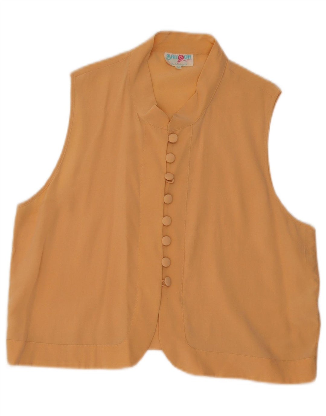 Blusa feminina balão sem mangas oversized IT 40 pequena seda bege