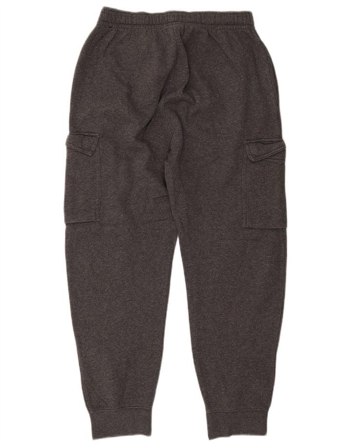 Calça esportiva masculina Nike Cargo joggers pequena cinza manchada de algodão