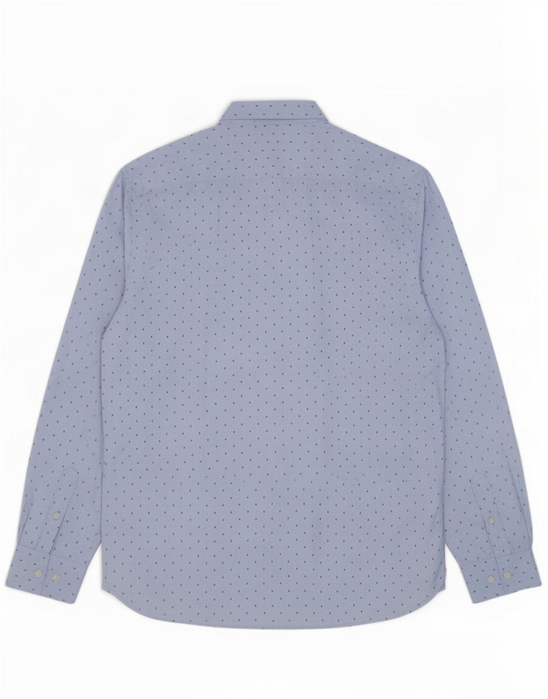 Camisa masculina French Connection grande poliéster manchado azul