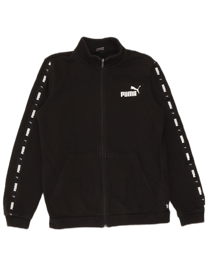 Jaqueta Puma Boys Graphic Tracksuit Top 13-14 Anos Algodão Preto