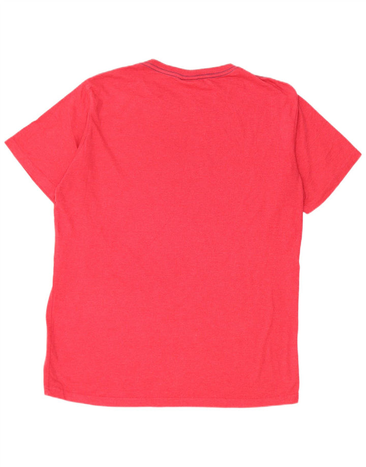 WEIRD FISH Camiseta masculina gráfica grande algodão vermelho