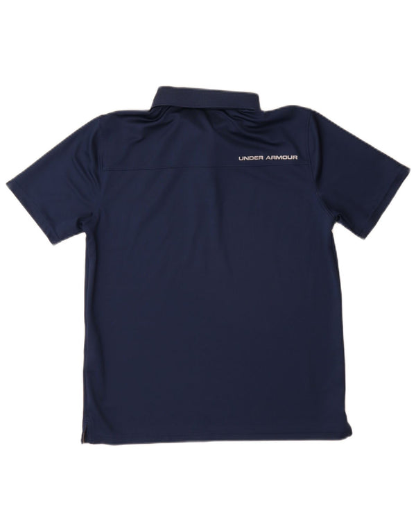 Camisa pólo UNDER ARMOUR Boys Heat Gear 11-12 anos grande azul marinho