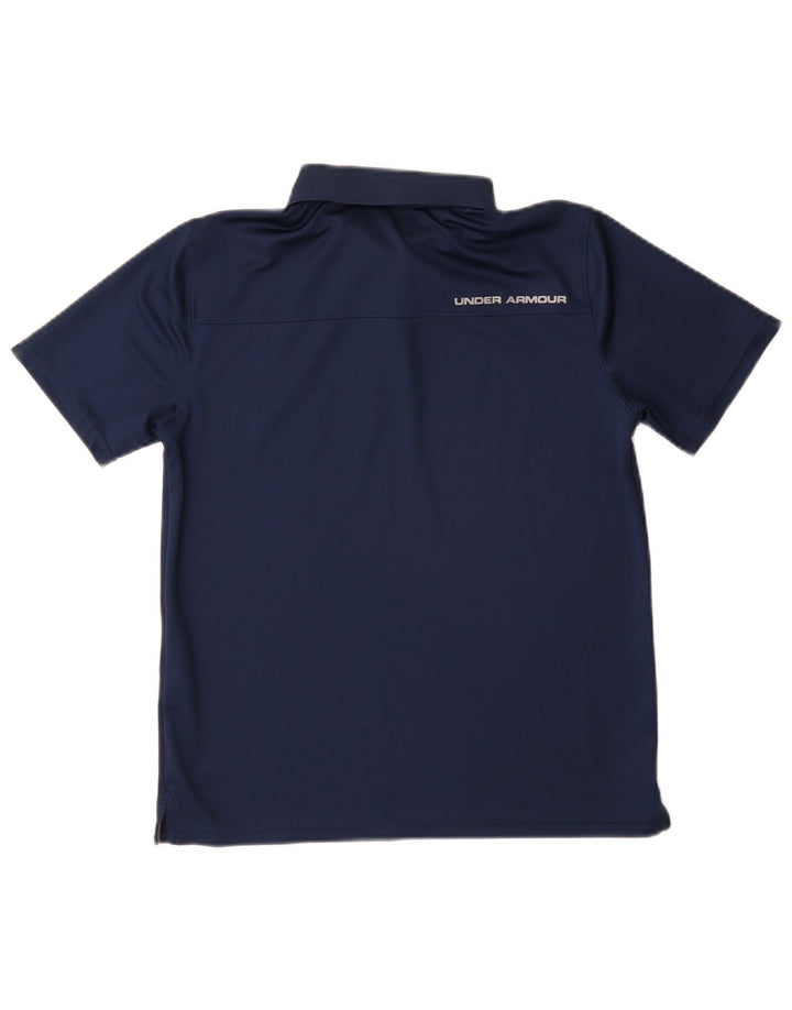 Camisa pólo UNDER ARMOUR Boys Heat Gear 11-12 anos grande azul marinho