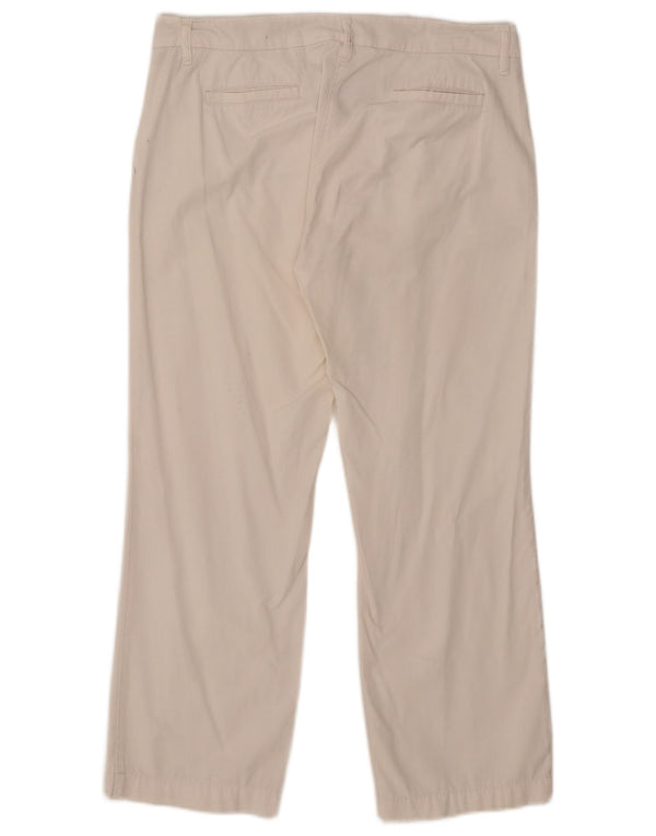 Calça chino reta feminina North Sails IT 44 médio W32 L25 branco