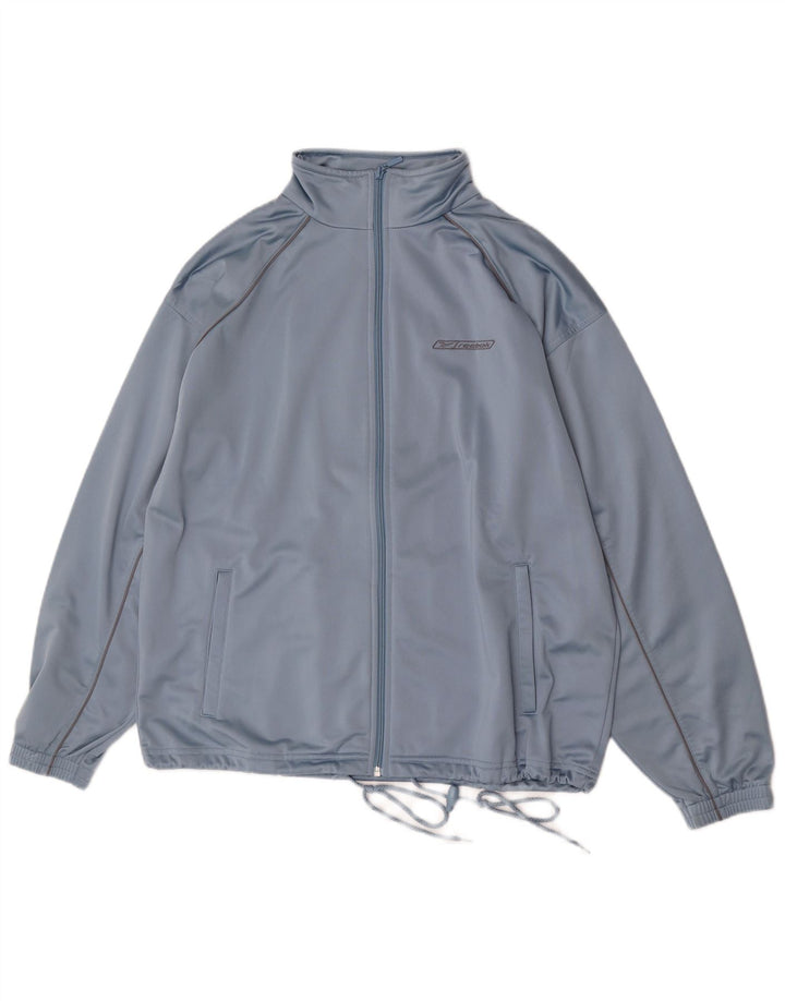 Jaqueta masculina Reebok Graphic Loose Fit agasalho pequeno azul poliéster