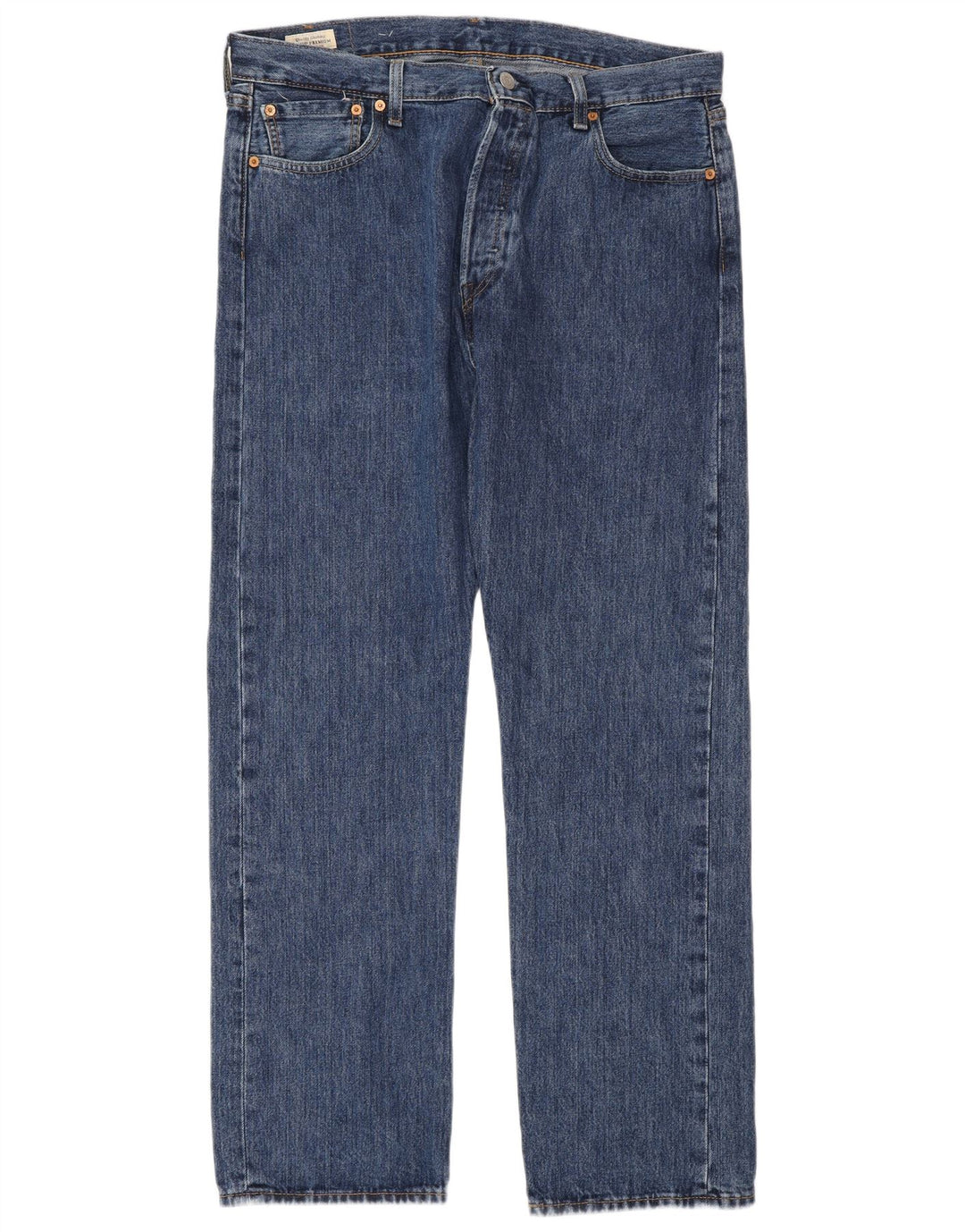 Levi's Masculino 501 Straight Jeans W36 L32 Azul Algodão