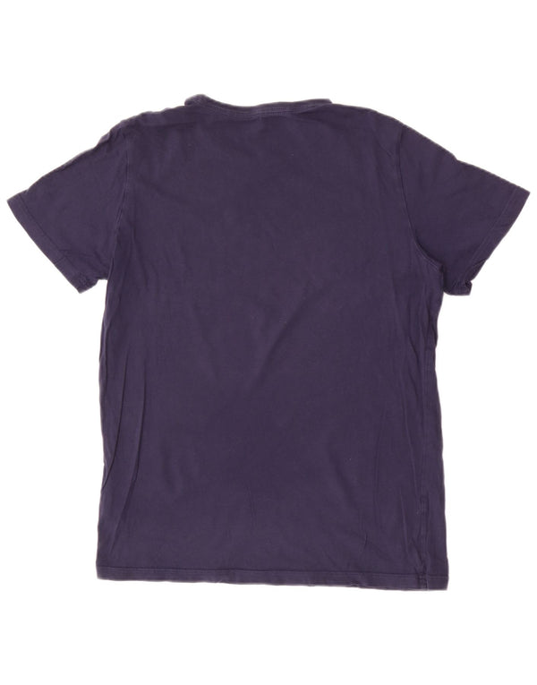 Camiseta Puma Menino Graphic Top 15-16 Anos Azul Marinho Algodão