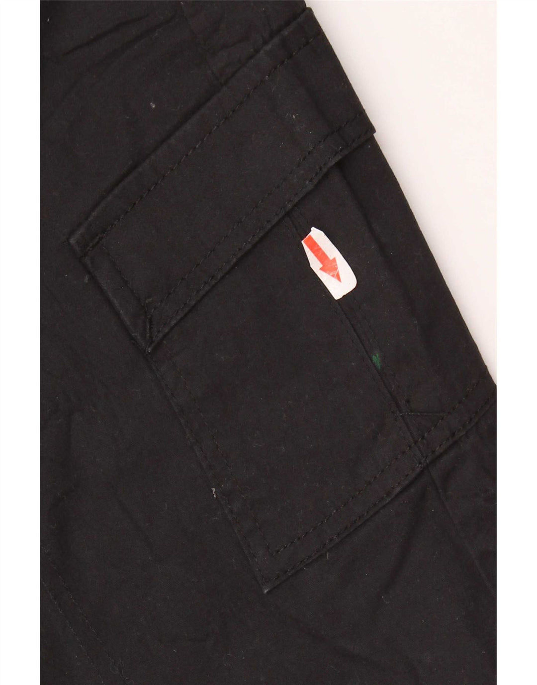 Shorts cargo feminino Lee de cintura média US 6 médio W30 algodão preto
