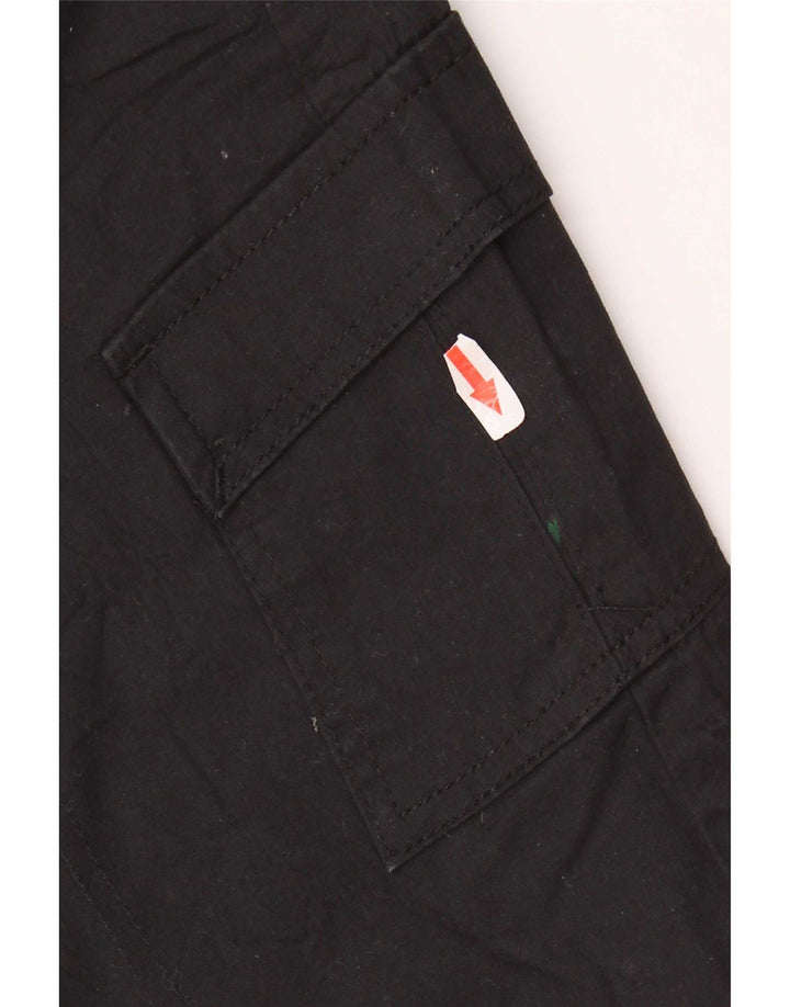 Shorts cargo feminino Lee de cintura média US 6 médio W30 algodão preto