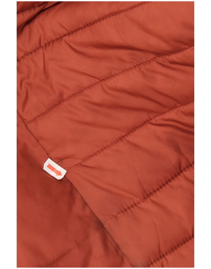Jaqueta acolchoada masculina Quiksilver UK 38 poliéster marrom médio