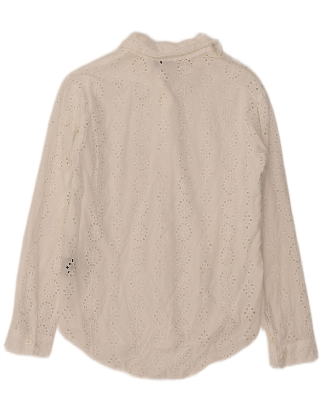 Camisa feminina Zara UK 6 XS algodão branco