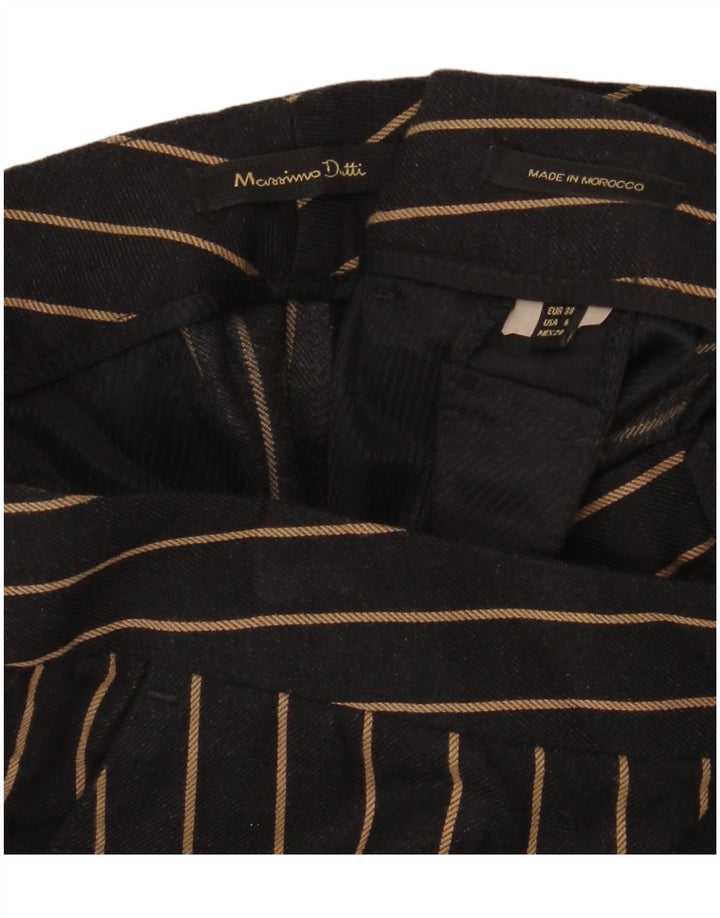 Calça chino feminina MASSIMO DUTTI cintura alta UE 38 pequena W28 L28 preta