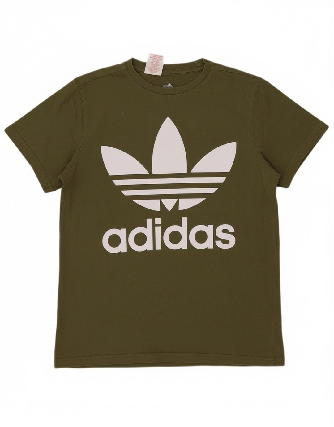 Camiseta Adidas Meninos Graphic Top 13-14 Anos Algodão Cáqui