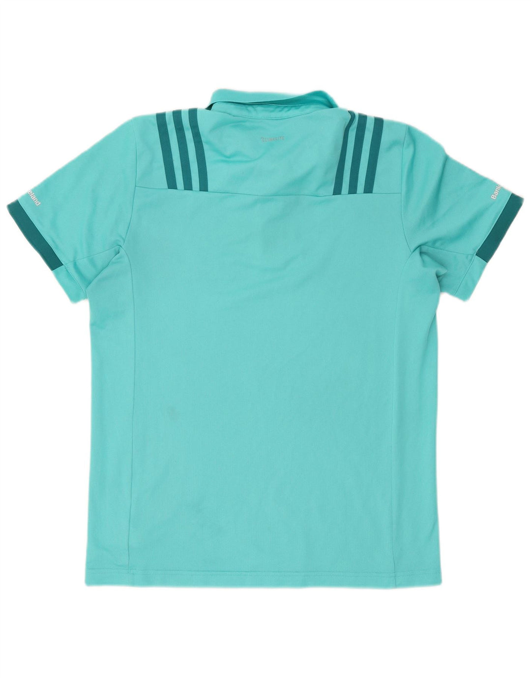 Camisa polo masculina Adidas Munster Rugby gráfica grande azul poliéster