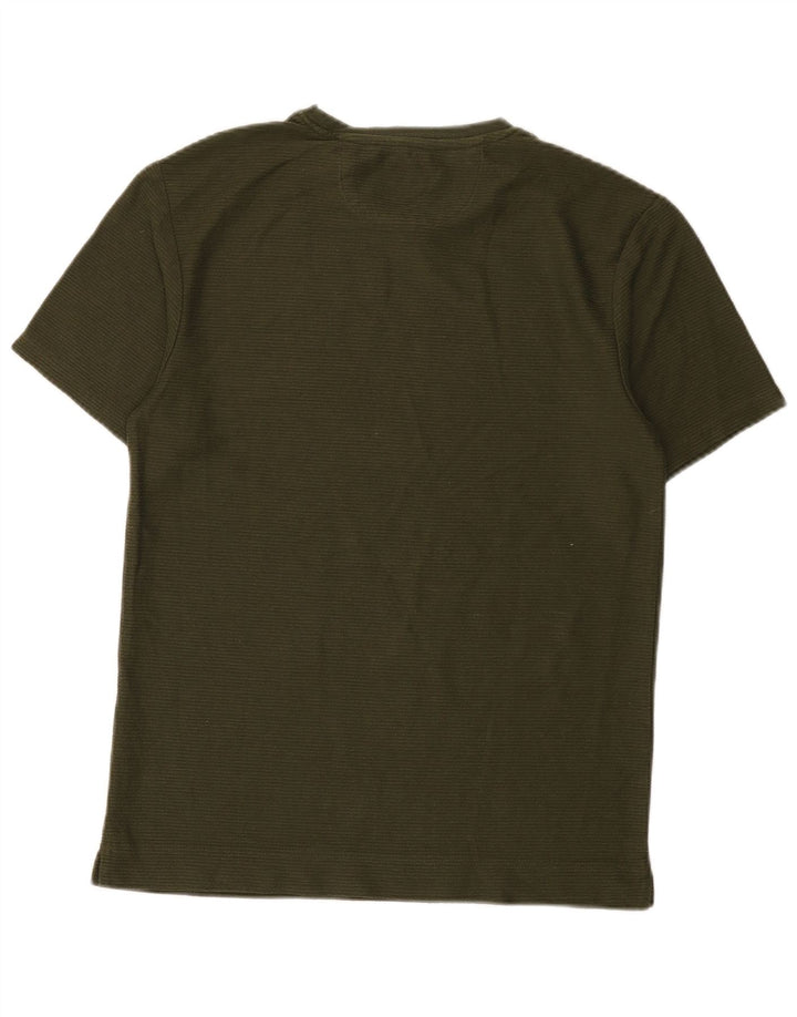 Camiseta masculina Zara Top pequeno verde
