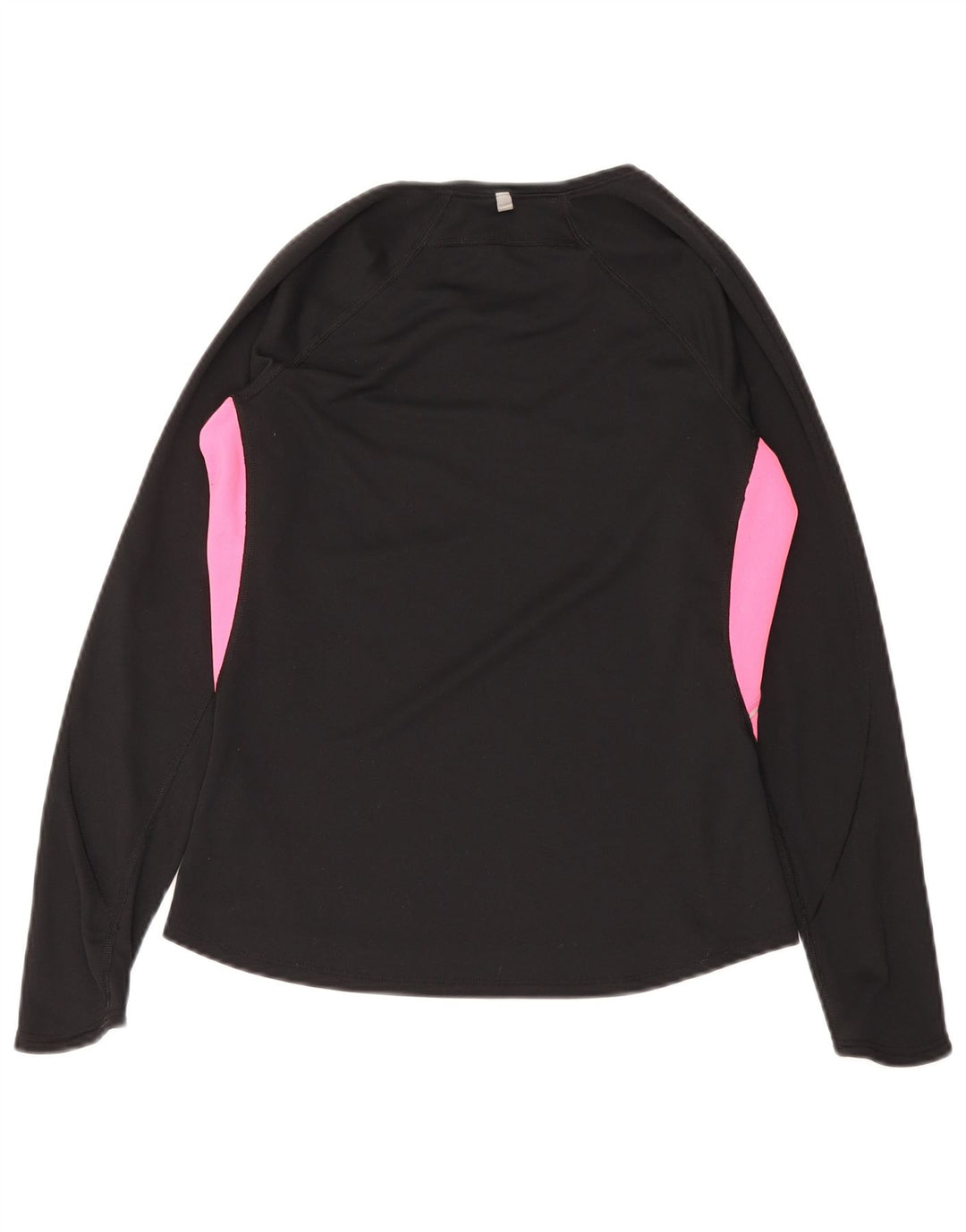 Top Nike Dri Fit Feminino Manga Longa UK 12/14 Médio Preto Colourblock