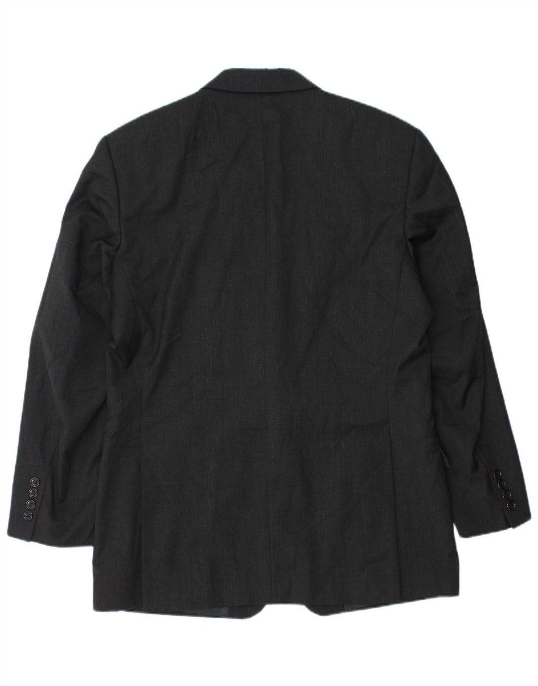 Jaqueta blazer masculina Pierre Cardin com 2 botões Reino Unido 38 médio preto lã nova