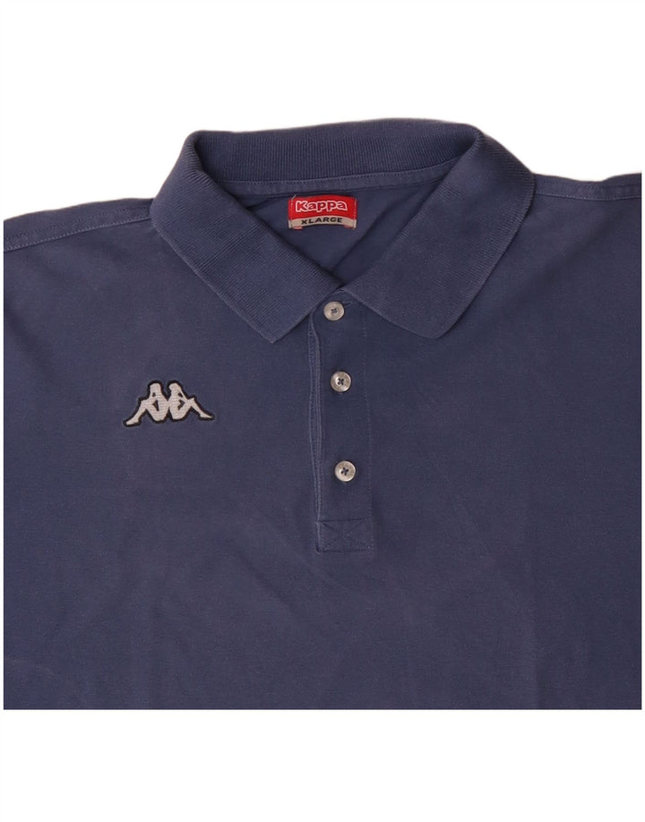 Camisa polo masculina KAPPA XL algodão azul