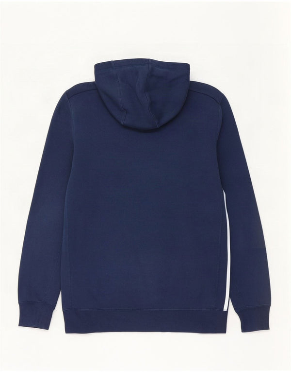 Adidas Mens Hoodie Jumper Médio Azul Marinho Algodão