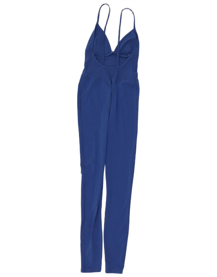Macacão feminino sem mangas Zara UK 8 pequeno azul poliamida