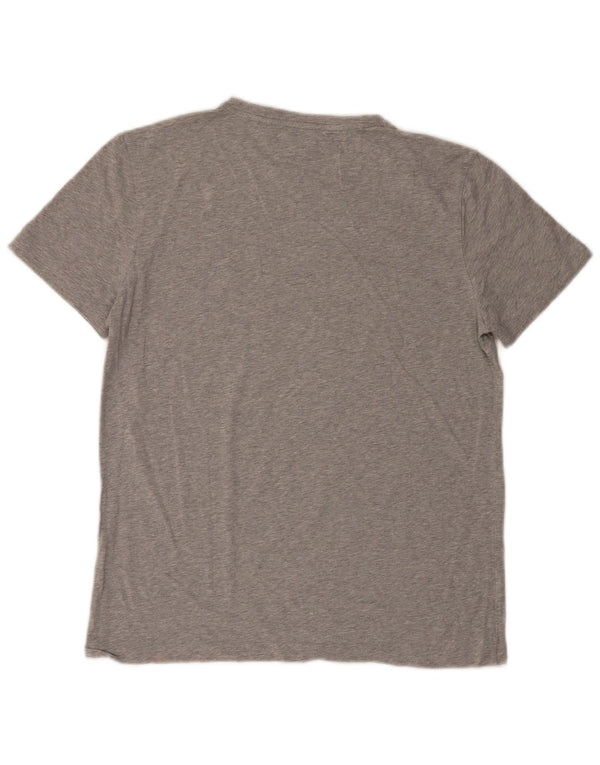 Tommy Hilfiger Camiseta masculina grande cinza manchada