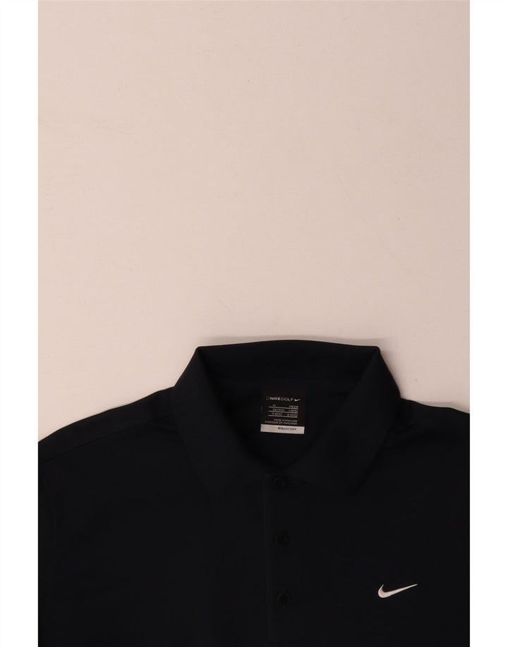 Camisa polo masculina NIKE azul marinho médio
