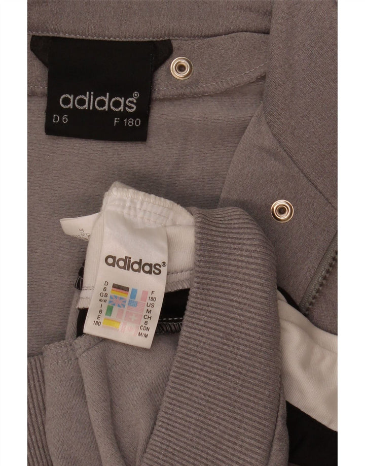 Adidas Mens Graphic Tracksuit Top Jacket UK 40/42 Medium Grey Colourblock