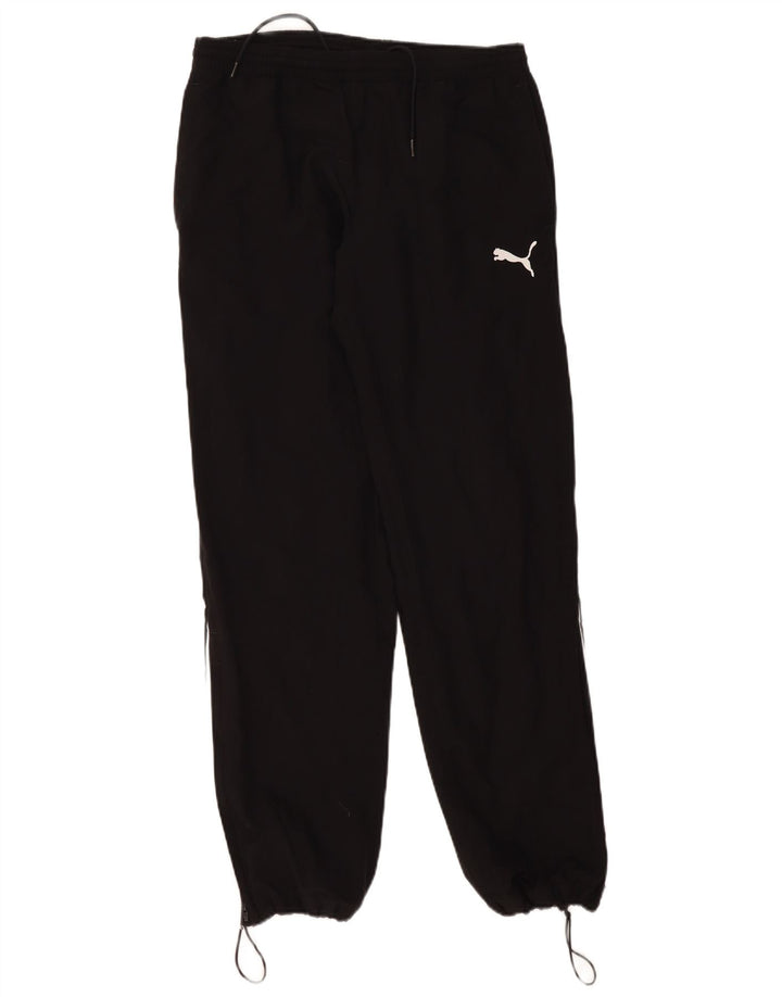 Calça de treino masculina Puma Joggers pequeno poliéster colorblock preto